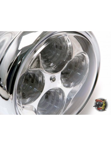 marque generique - 2pcs 4 Lampe De Lumière Des Phares Feux Antibrouillard  Chrome Moto Balle Avant Pour Harley - Néon PC - Rue du Commerce